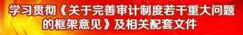 学习贯彻《关于完善审计制度若干重大问题的框架意见》